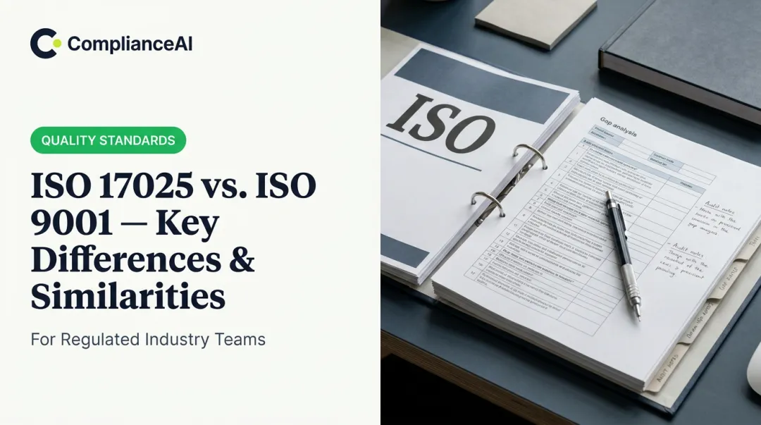 ISO 17025 vs. ISO 9001 — Key Differences & Similarities