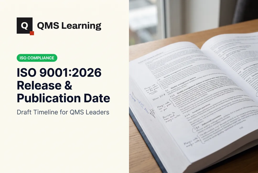 ISO 9001:2026 Release & Publication Date