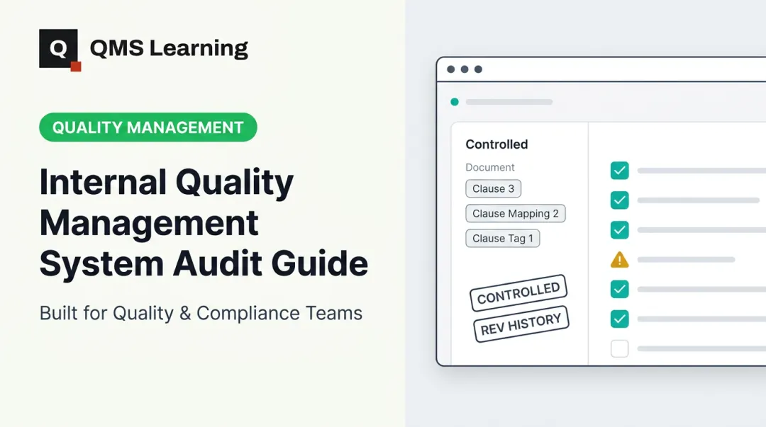 Internal Quality Management System Audit Guide
