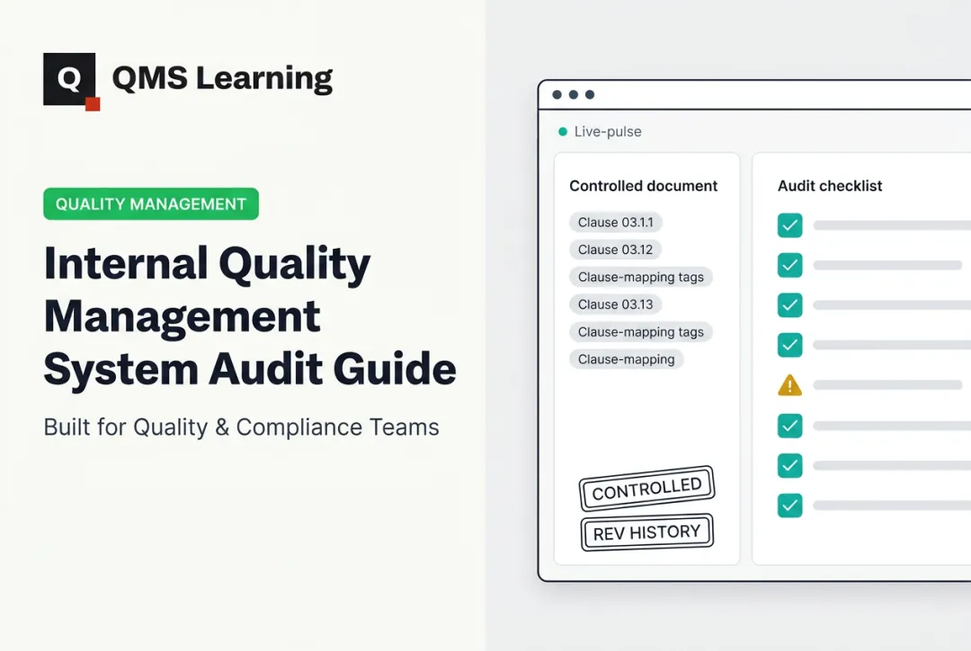 Internal Quality Management System Audit Guide