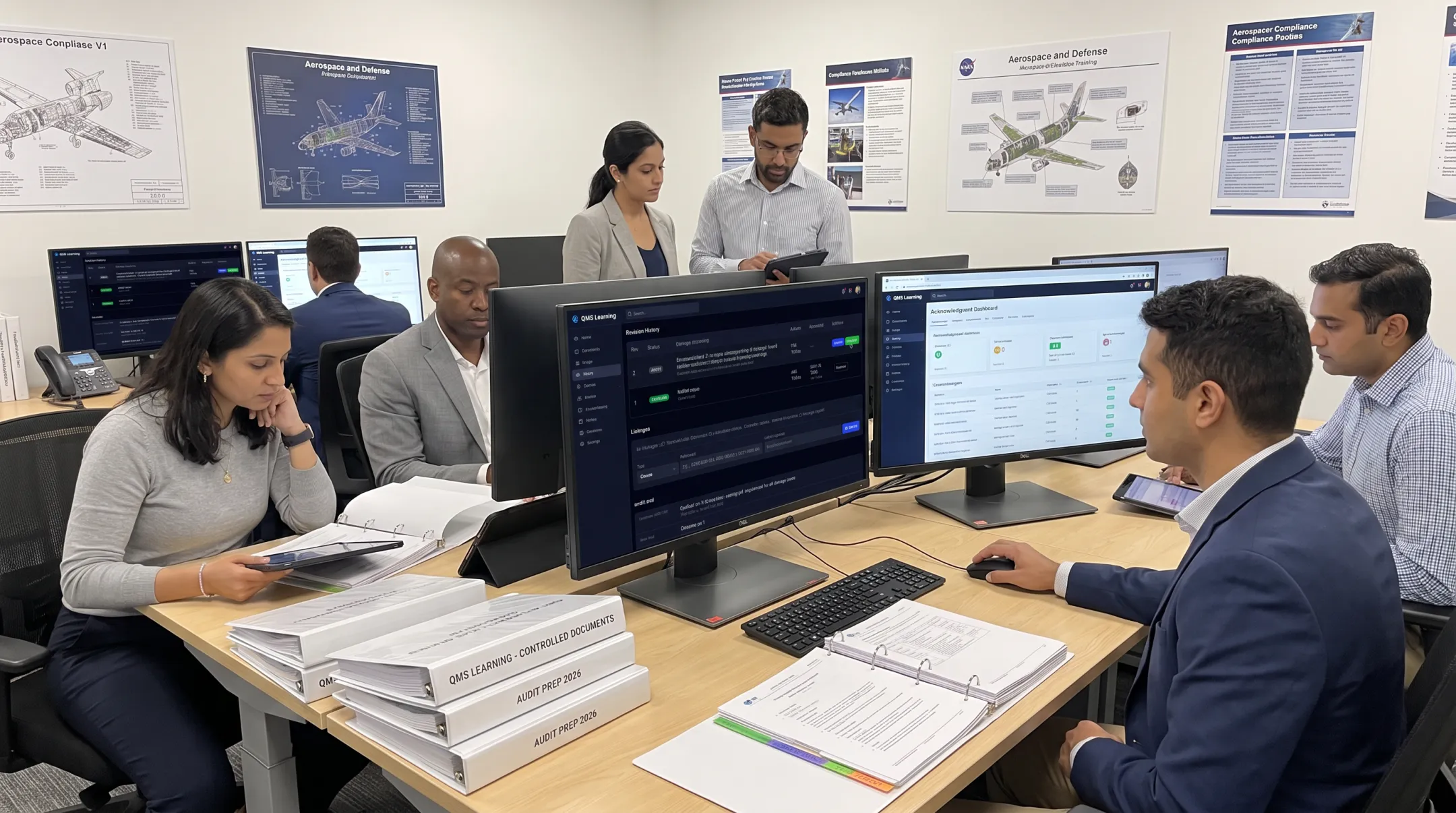 QMS Learning controlled document management and audit evidence workflow