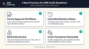 Four best practices for maintaining an audit-ready Device Master Record