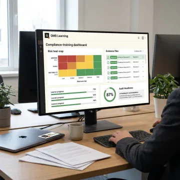 Cybersecurity training dashboard and compliance evidence workflow