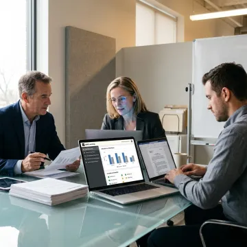 Finance team reviewing CAS compliance evidence