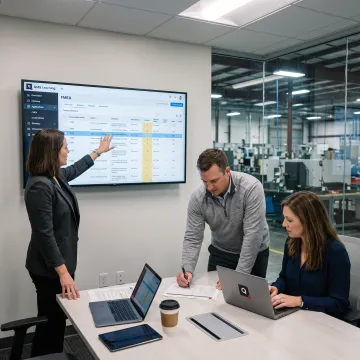 Team building an FMEA action plan