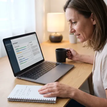 HIPAA online training dashboard