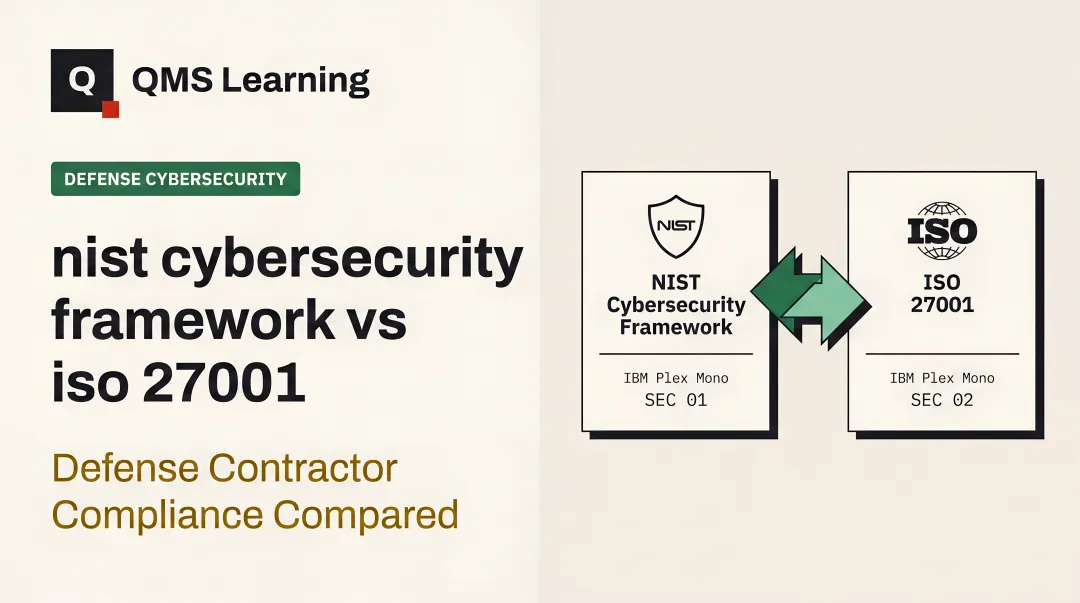 nist cybersecurity framework vs iso 27001