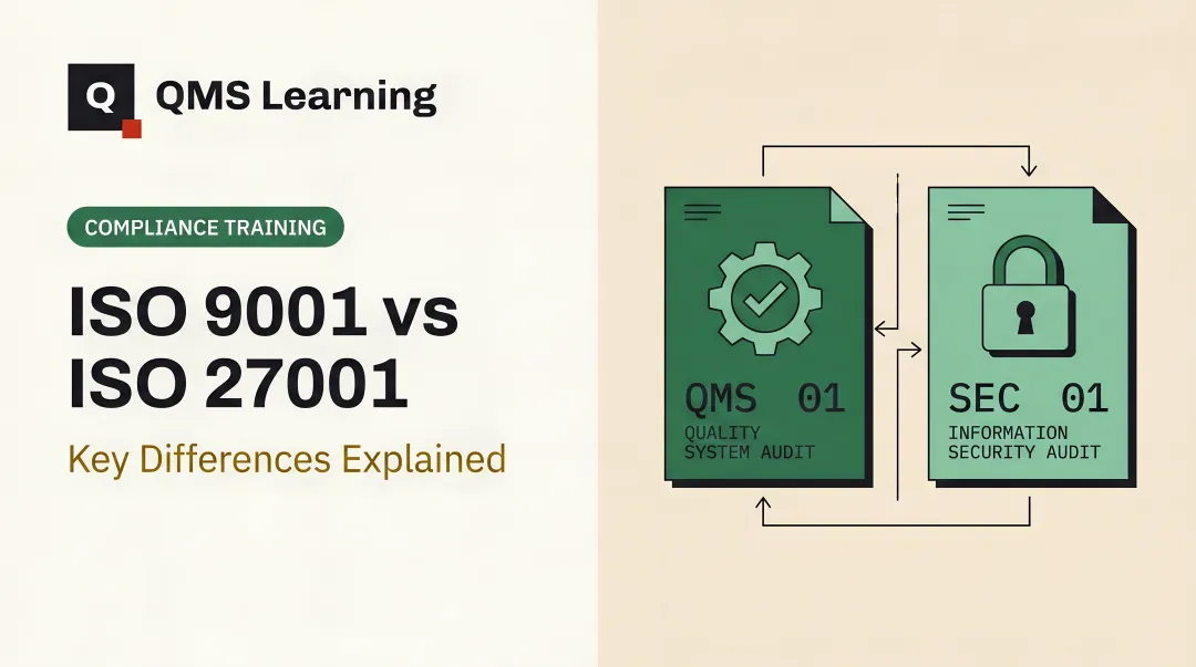 ISO 9001 vs ISO 27001: Key Differences Explained
