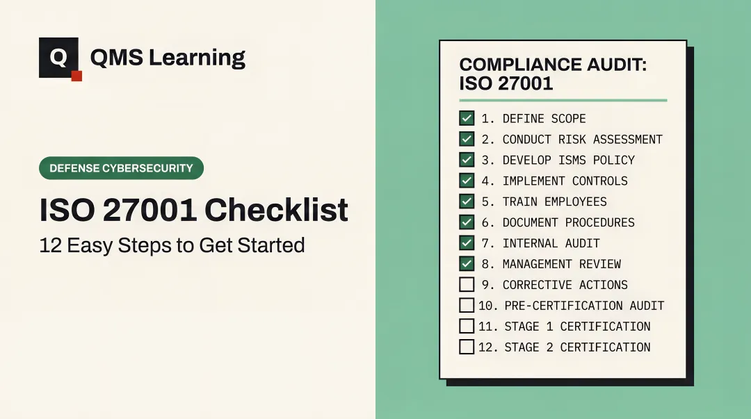 ISO 27001 Checklist: 12 Easy Steps to Get Started