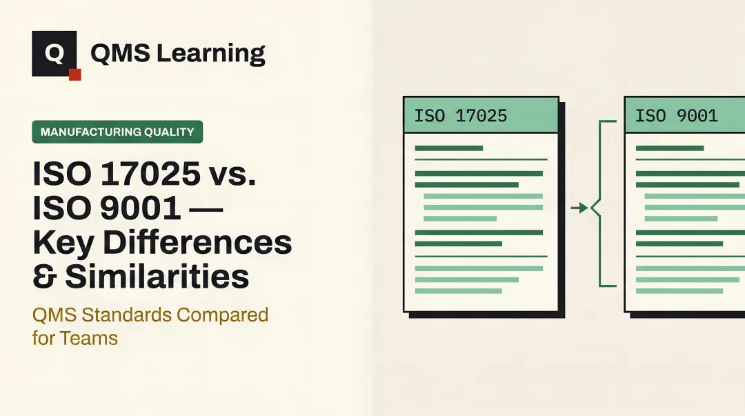 ISO 17025 vs. ISO 9001 — Key Differences &amp; Similarities