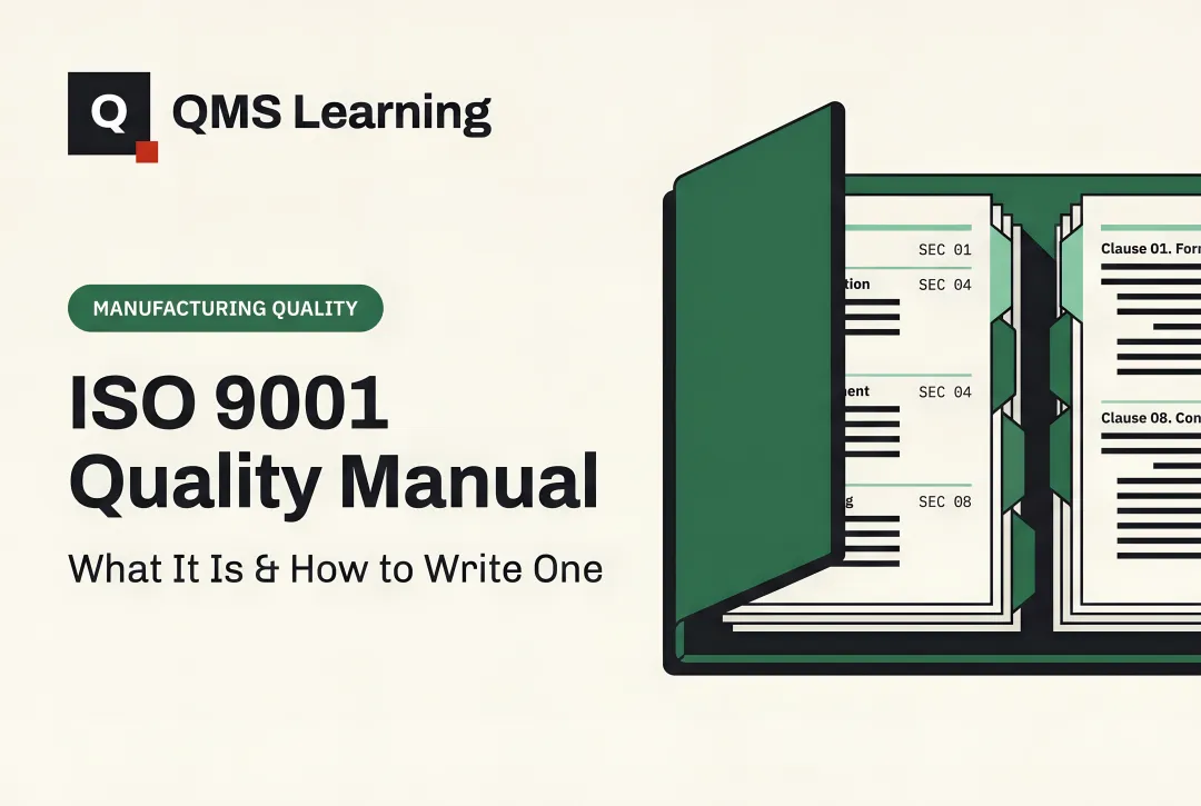 ISO 9001 Quality Manual — What It Is & How to Write One