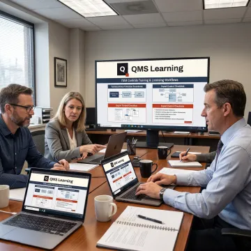 Team using ITAR compliance training platform
