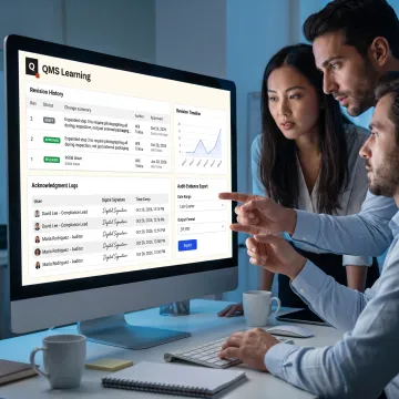 Controlled document management dashboard