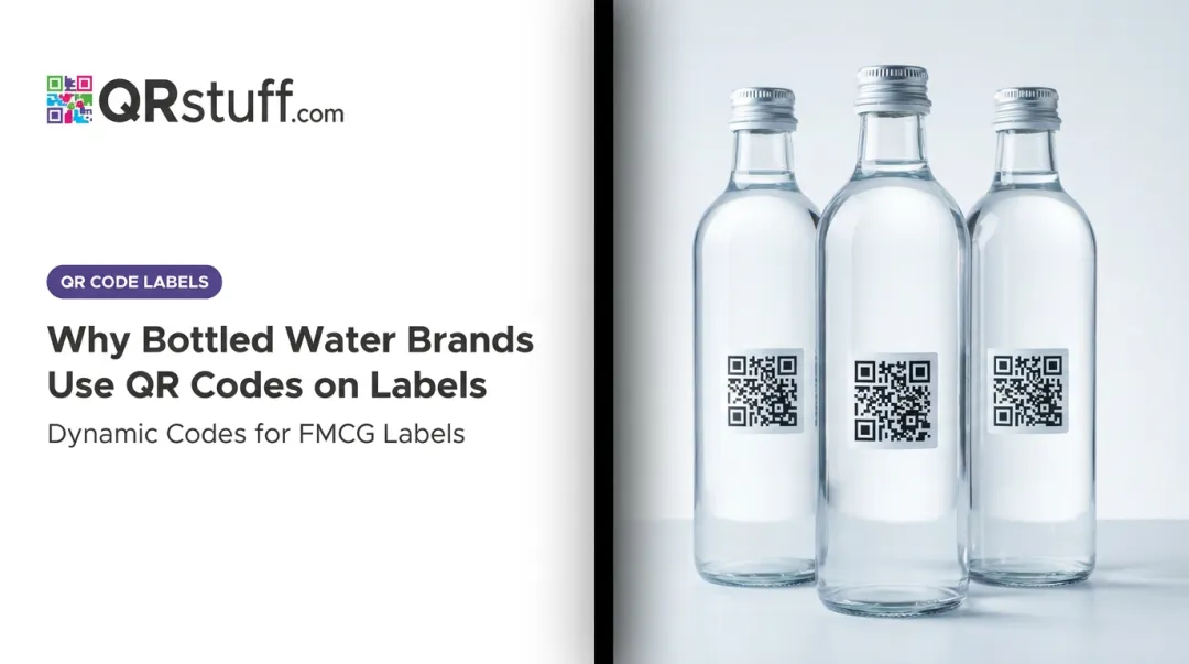 Why Bottled Water Brands Use QR Codes on Labels