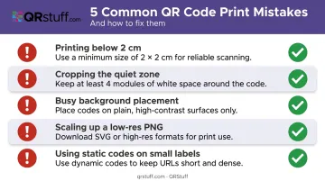 Five common QR code print sizing mistakes and how to avoid them