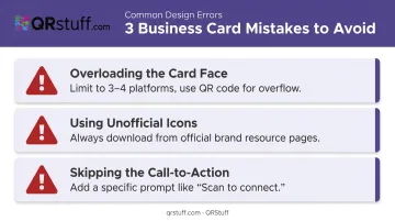 Three common business card social media mistakes to avoid before printing