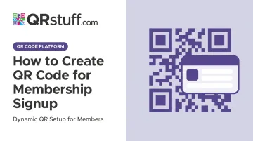 How to Create QR Code for Membership Signup