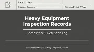OSHA crane inspection compliance records showing documented monthly and annual retention requirements