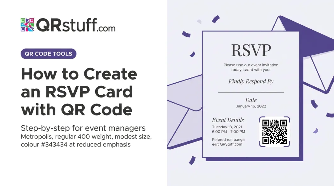 How to Create an RSVP Card with QR Code