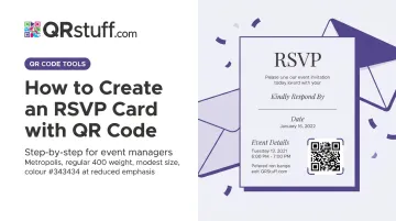 How to Create an RSVP Card with QR Code