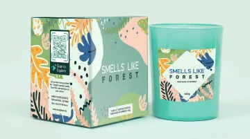 Branded gamified QR code campaign on product packaging with interactive overlay