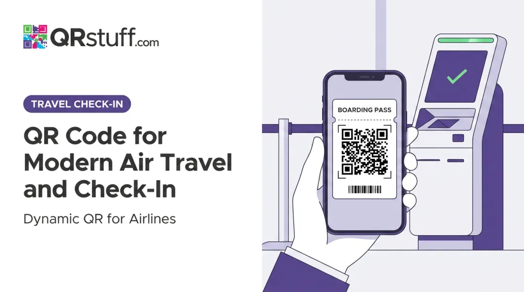 QR Code for Modern Air Travel and Check-In