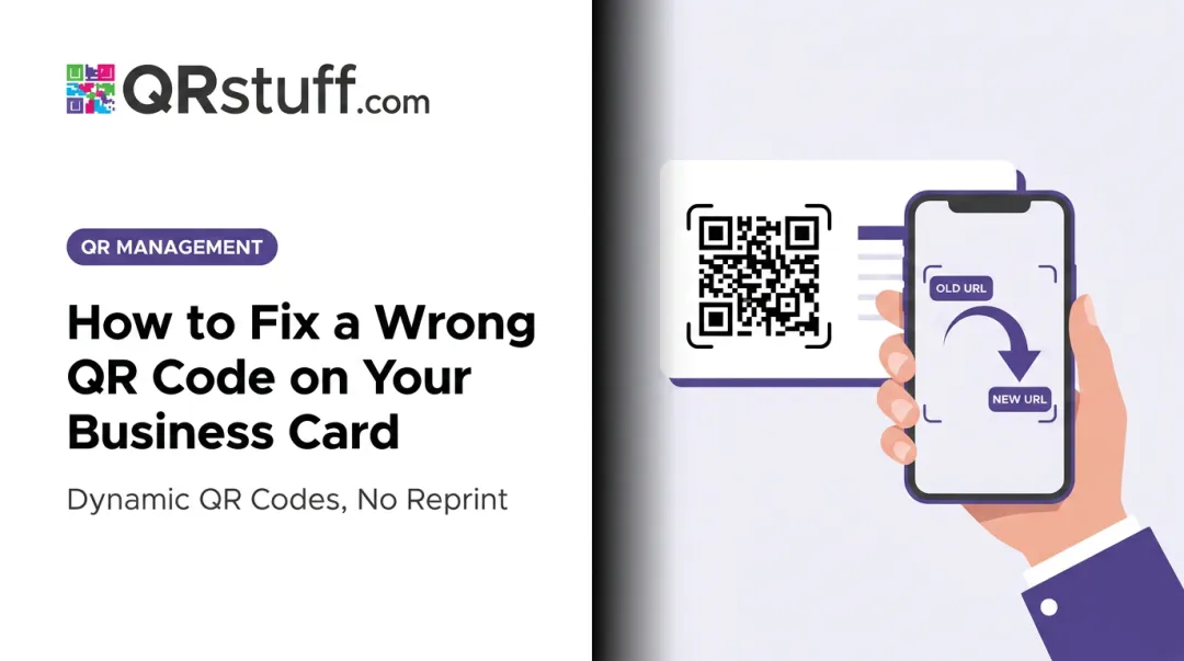How to Fix a Wrong QR Code on Your Business Card