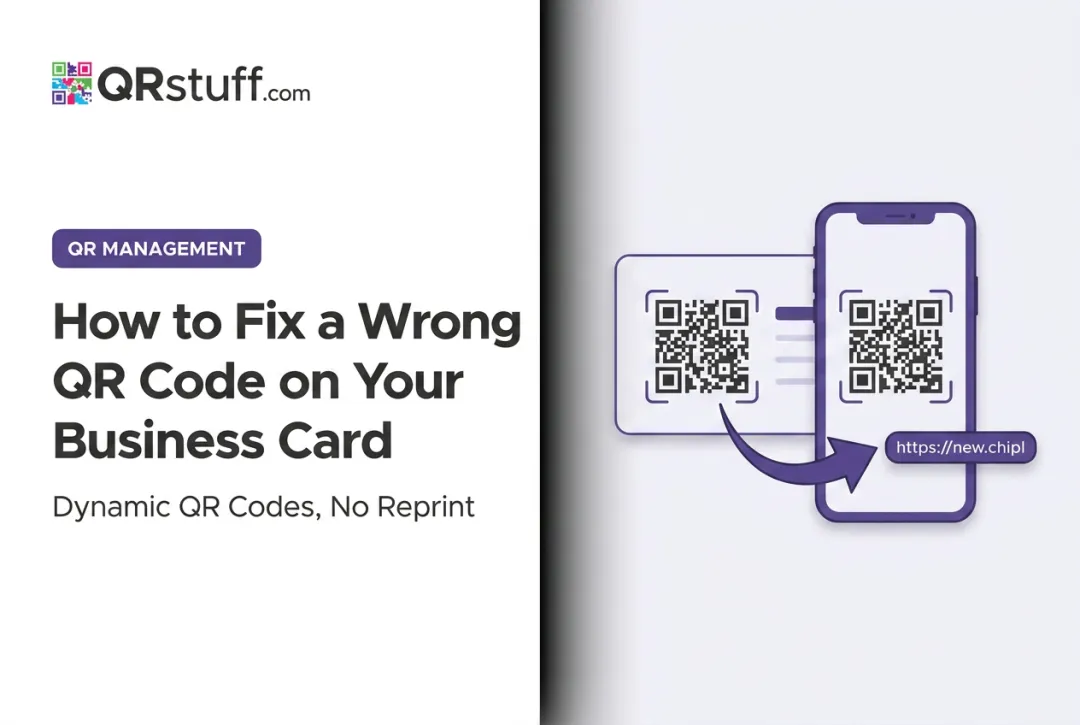 How to Fix a Wrong QR Code on Your Business Card