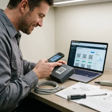 Fiber Installation QR Code Setup Guide