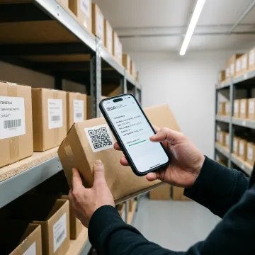 Smart Labels with QR Code for Organization