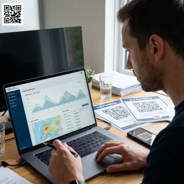 Parking QR code setup process