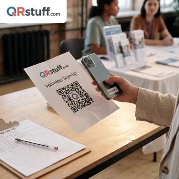 QR Code for Volunteer Signup Sheets Online
