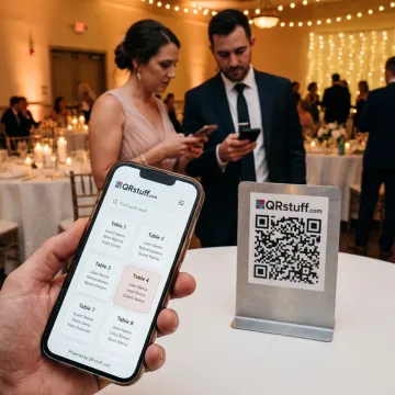 QR Code Seating Chart for Event Seating