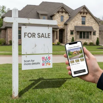 QR Code Real Estate Sign Riders