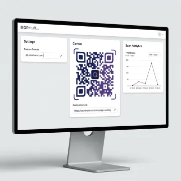 Custom domain QR code dashboard