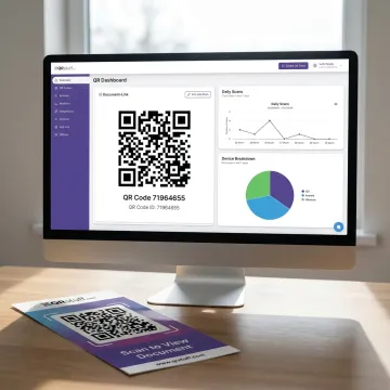 Dashboard for editing a dynamic QR code destination