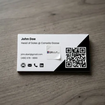 Custom QR Code Stickers for Business Cards