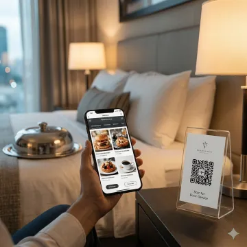 Digital QR Menu System for Hotel Room Service