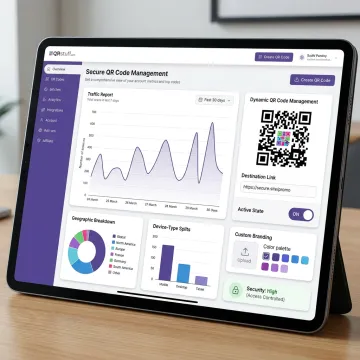 Digital reporting workflow with QR code dashboard