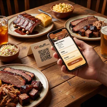 BBQ Restaurant Menu — Order Online using QR Code