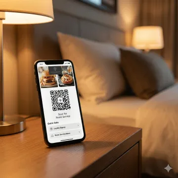 Branded hotel WiFi portal on smartphone
