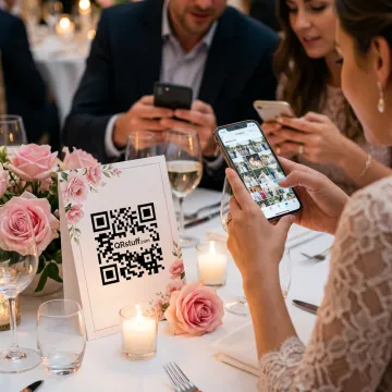 QR Code Photo Sharing for Weddings & Events