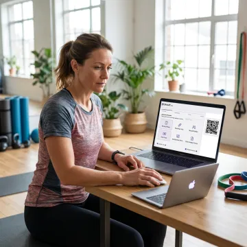 Trainer creating a branded QR code campaign