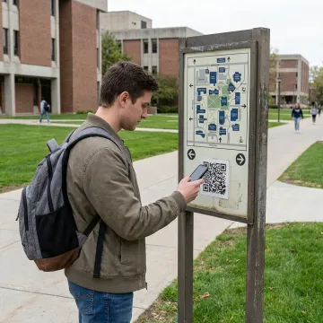 QR Codes for Campus Map Navigation Made Easy