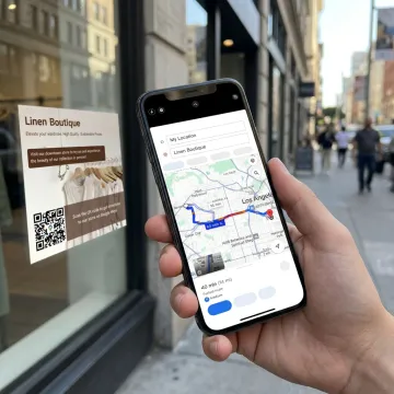 QR Code for Google Maps Directions Platform