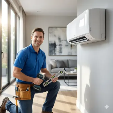 Professional ductless mini split installation in White Plains NY home