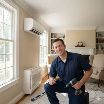 Professional ductless HVAC installation in Mount Vernon home