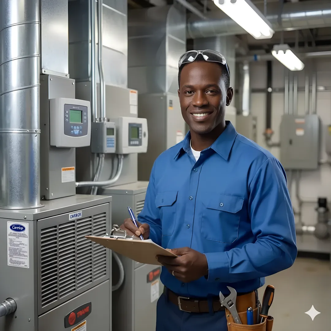Commercial HVAC maintenance checklist and inspection process