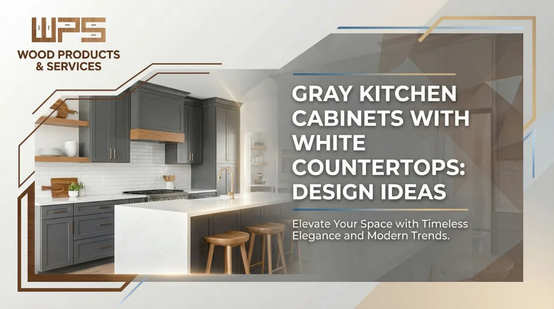 Gray Kitchen Cabinets with White Countertops: Design Ideas
