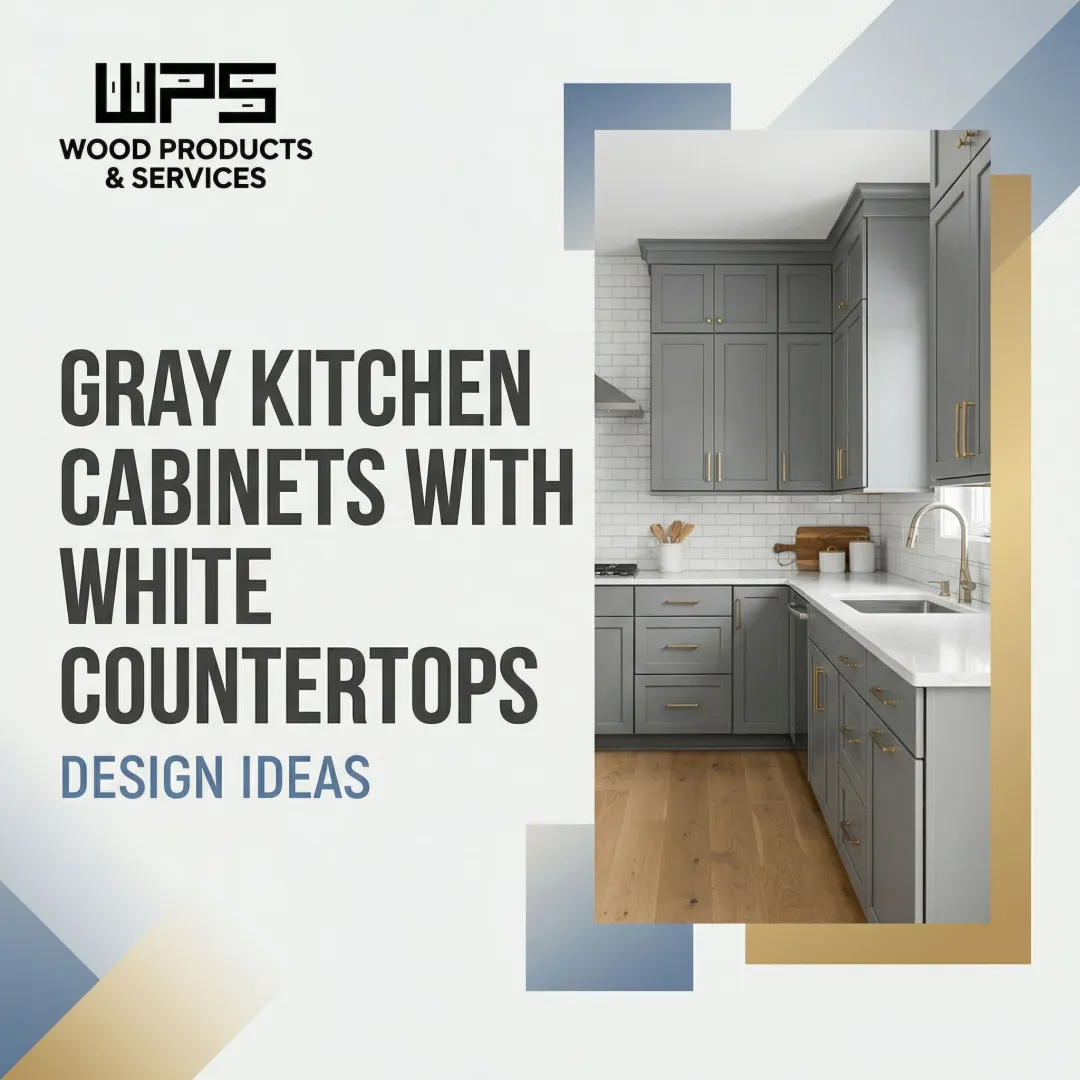 Gray Kitchen Cabinets with White Countertops: Design Ideas